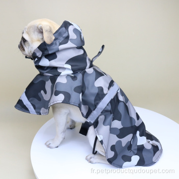 Imperméable pour animaux de compagnie de concepteur personnalisé de camouflage extérieur